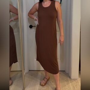 Nine Britton Chocolate Brown Midi Dress
